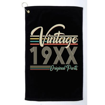 Personalize Birthday Custom Year Retro Vintage Golf Towel