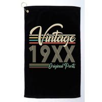 Personalize Birthday Custom Year Retro Vintage Golf Towel
