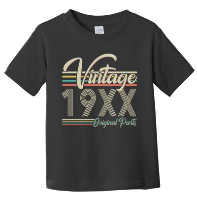 Personalize Birthday Custom Year Retro Vintage Toddler T-Shirt