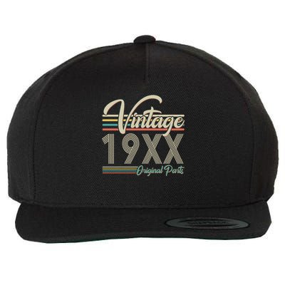 Personalize Birthday Custom Year Retro Vintage Wool Snapback Cap