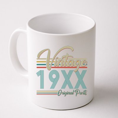 Personalize Birthday Custom Year Retro Vintage Coffee Mug