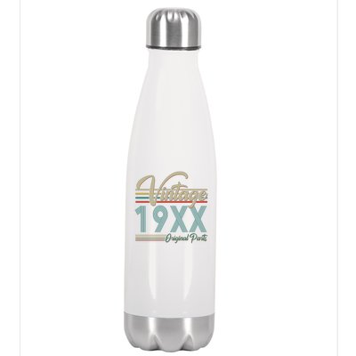 Personalize Birthday Custom Year Retro Vintage Stainless Steel Insulated Water Bottle