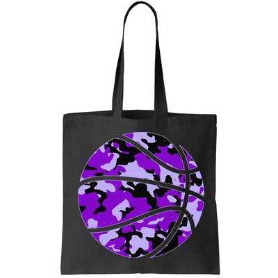 Purple Basketball Camo Purple Camouflage Basketball Bag