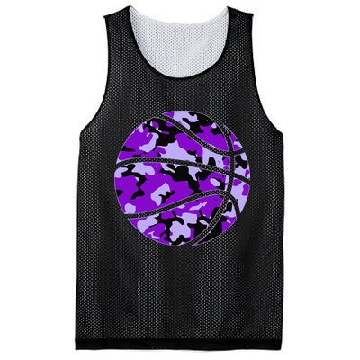 Purple Basketball Camo Purple Camouflage Basketball Mesh Reversible Basketball Jersey Tank