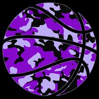 Purple Basketball Camo Purple Camouflage Basketball Toddler Hoodie