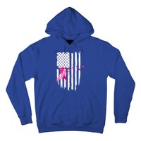 Patriot Breast Cancer Awareness Ribbon With Doves And Feather Gift Hoodie