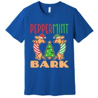 Peppermint Bark Christmas Doxie Dachshund Dog Pun Xmas Cute Gift Premium T-Shirt