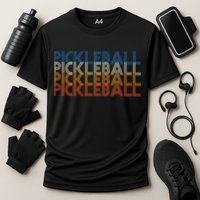 Pickle Ball Classic Retro Pickleball Cooling Performance Crew T-Shirt