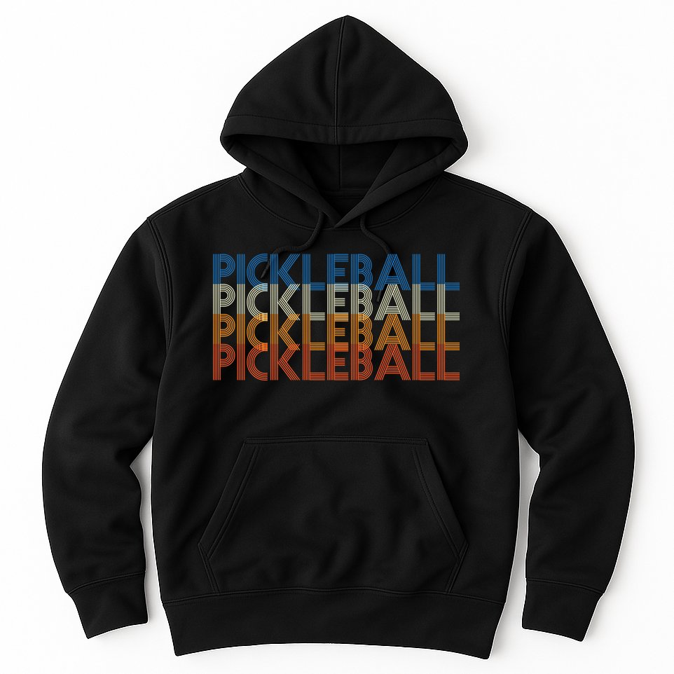 Pickle Ball Classic Retro Pickleball Hoodie