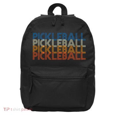 Pickle Ball Classic Retro Pickleball 16 in Basic Backpack