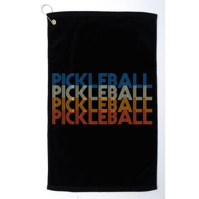 Pickle Ball Classic Retro Pickleball Golf Towel