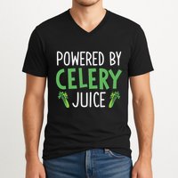 Powered By Celery Juice V-Neck T-Shirt