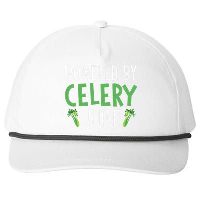 Powered By Celery Juice Snapback Five-Panel Rope Hat