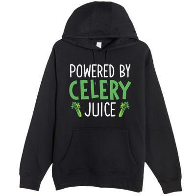 Powered By Celery Juice Premium Pullover Hoodie