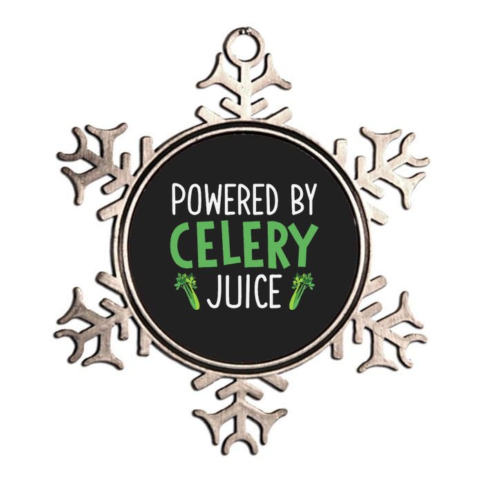 Powered By Celery Juice Metallic Star Ornament