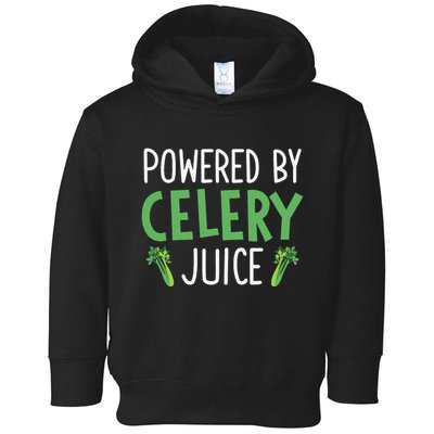 Powered By Celery Juice Toddler Hoodie