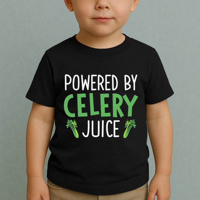 Powered By Celery Juice Toddler T-Shirt