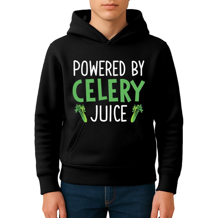 Powered By Celery Juice Kids Hoodie