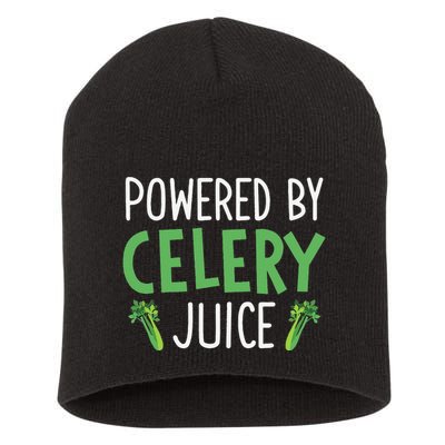Powered By Celery Juice Short Acrylic Beanie