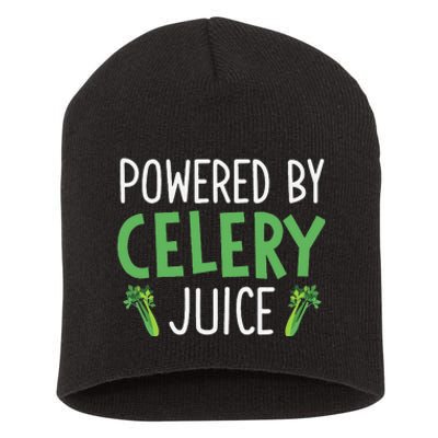 Powered By Celery Juice Short Acrylic Beanie