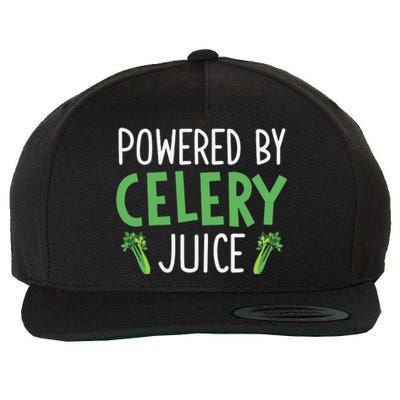 Powered By Celery Juice Wool Snapback Cap