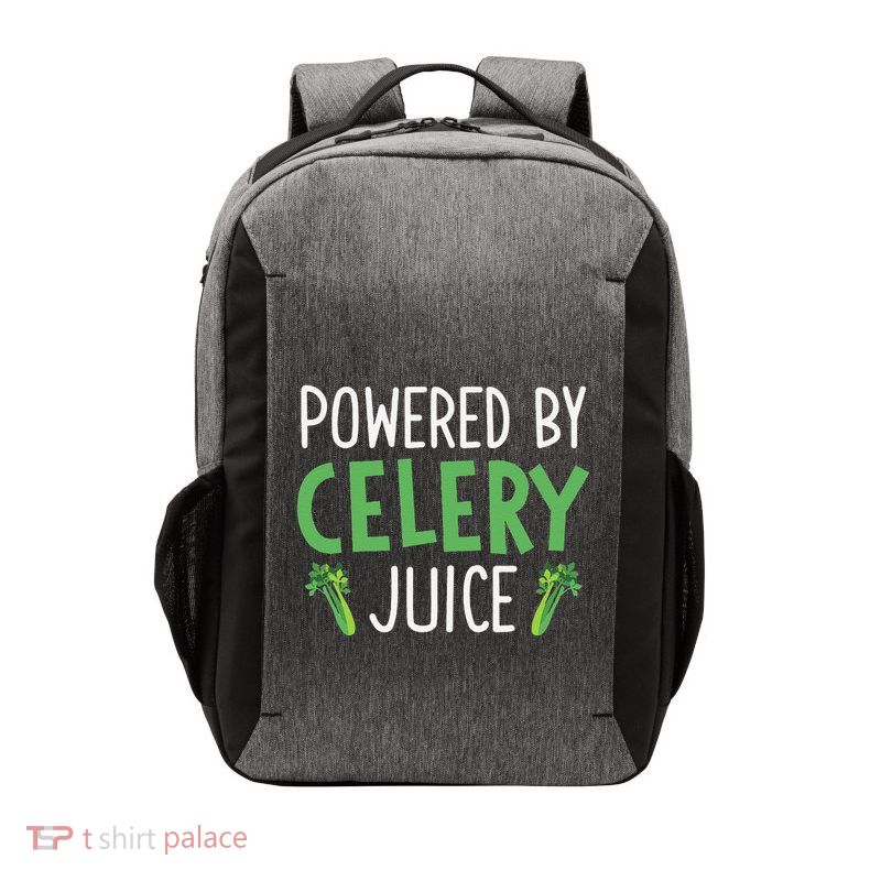 Powered By Celery Juice Vector Backpack