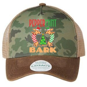 Peppermint Bark Christmas Doxie Dachshund Dog Pun Xmas Gift Legacy Tie Dye Trucker Hat