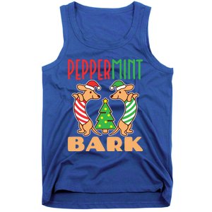 Peppermint Bark Christmas Doxie Dachshund Dog Pun Xmas Gift Tank Top