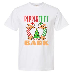 Peppermint Bark Christmas Doxie Dachshund Dog Pun Xmas Gift Garment-Dyed Heavyweight T-Shirt