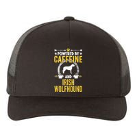 Powered By Caffeine And Irish Wolfhound Dog Lovers Yupoong Adult 5-Panel Trucker Hat