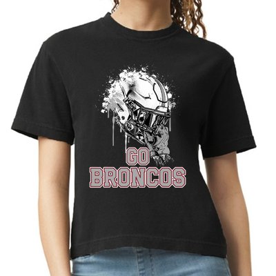 Palm Beach Central Broncos Rising Helmet Go Comfort Colors Boxy T-Shirt