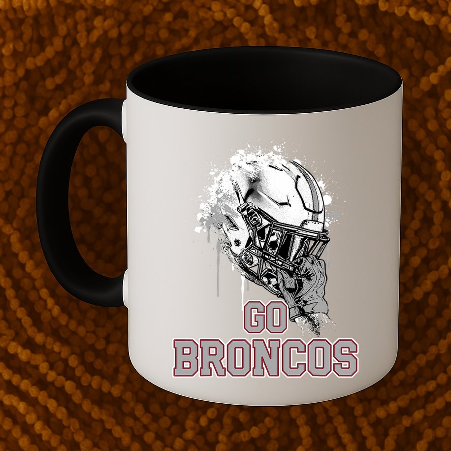 Palm Beach Central Broncos Rising Helmet Go Mug