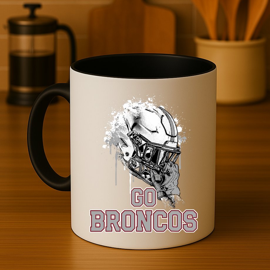 Palm Beach Central Broncos Rising Helmet Go Mug