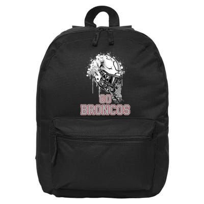 Palm Beach Central Broncos Rising Helmet Go 16 in Basic Backpack