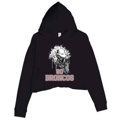 Palm Beach Central Broncos Rising Helmet Go Crop Fleece Hoodie