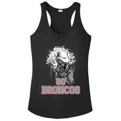 Palm Beach Central Broncos Rising Helmet Go Ladies PosiCharge Competitor Racerback Tank
