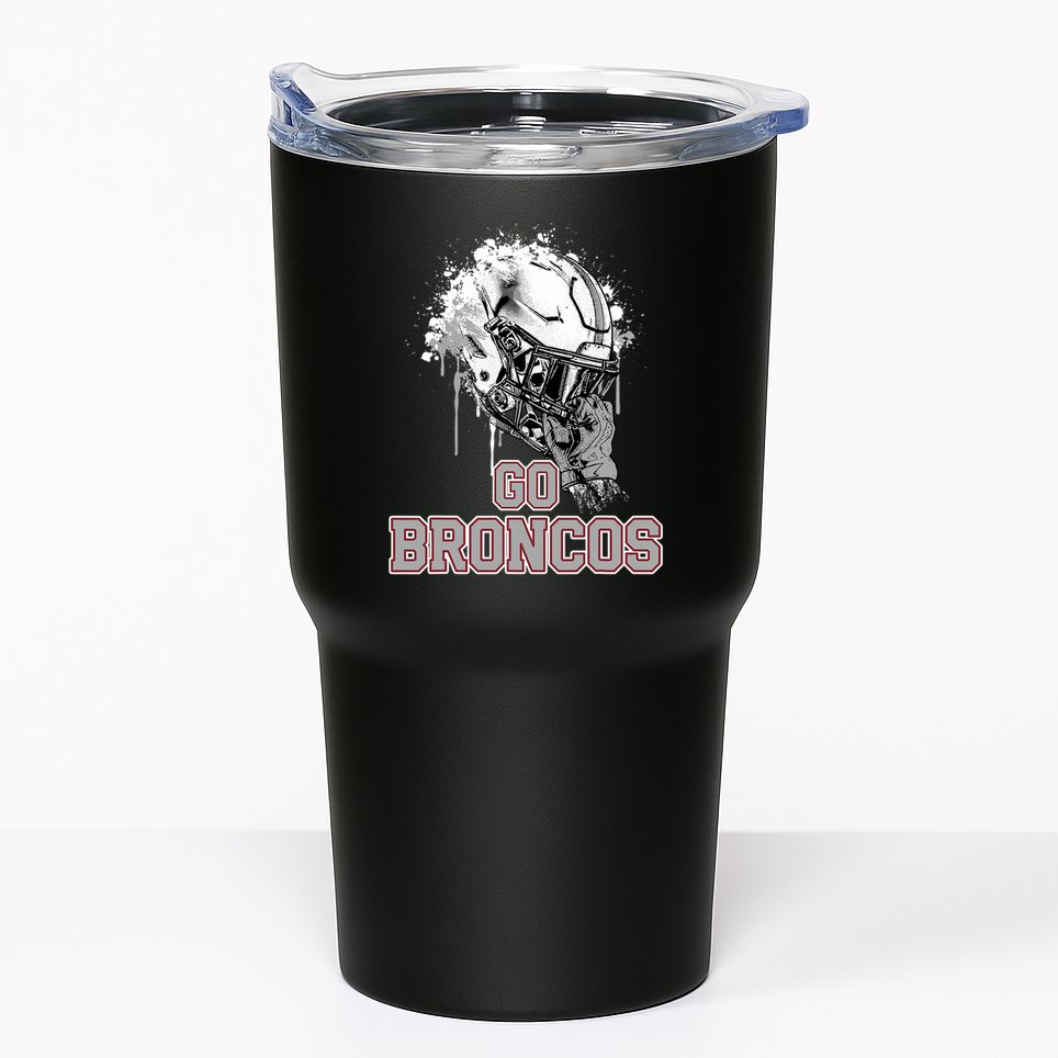 Palm Beach Central Broncos Rising Helmet Go Tumbler