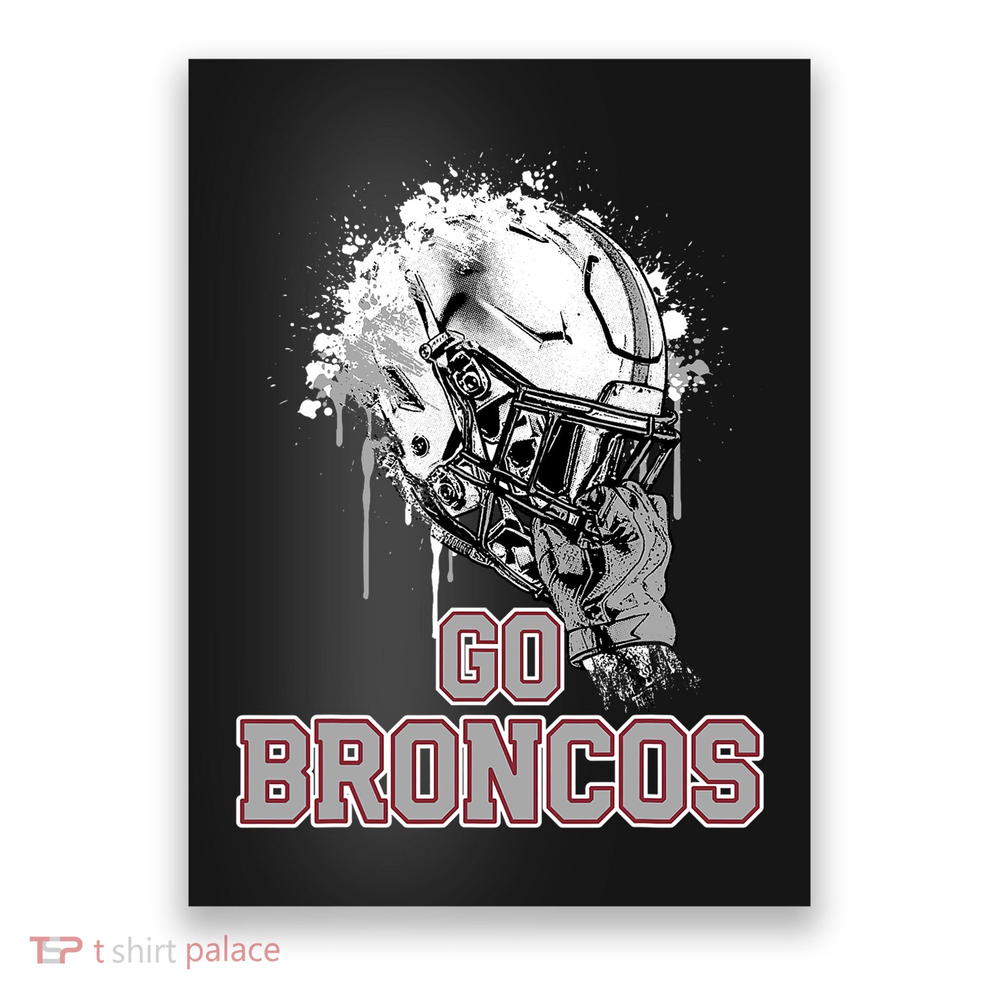 Palm Beach Central Broncos Rising Helmet Go Poster