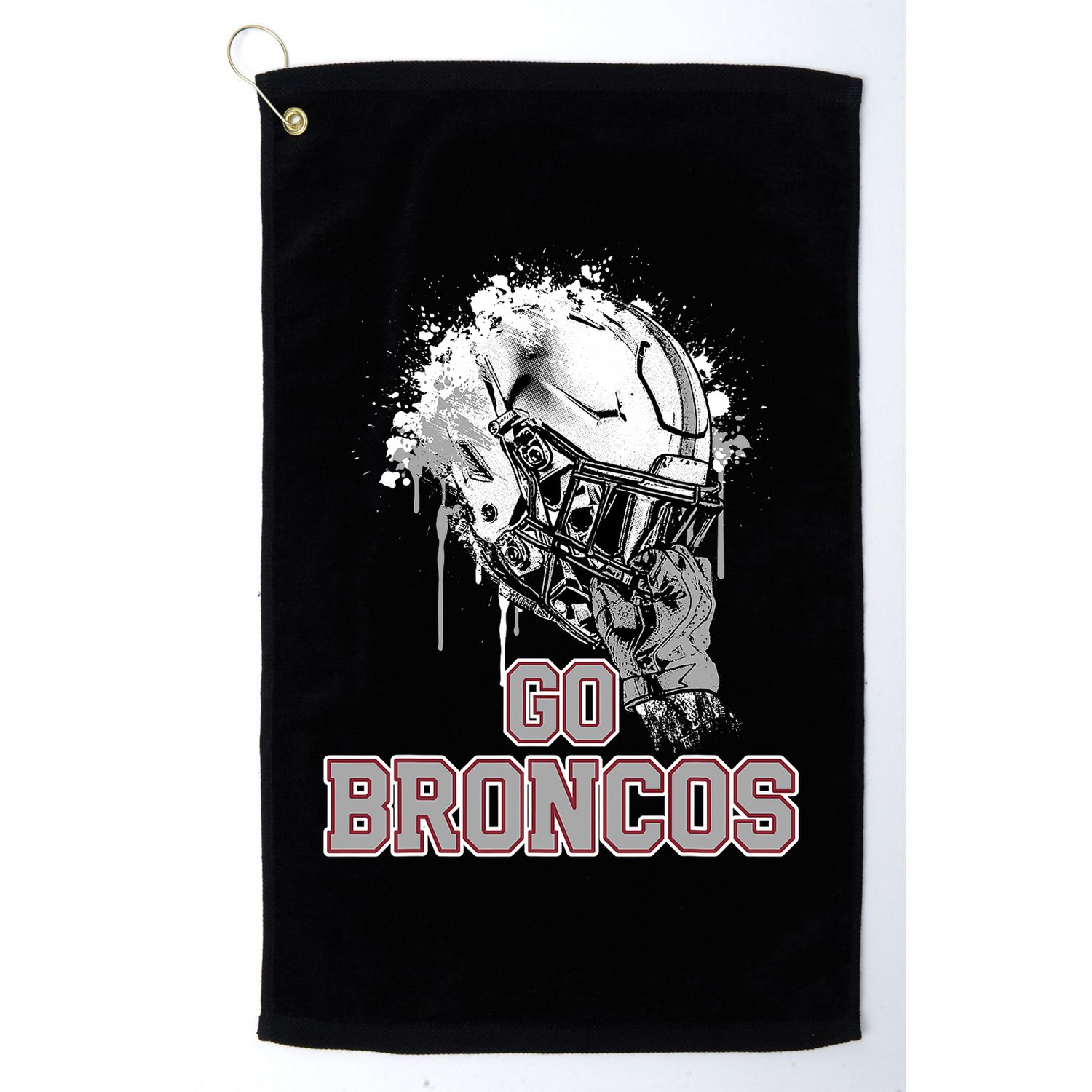 Palm Beach Central Broncos Rising Helmet Go Golf Towel