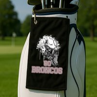 Palm Beach Central Broncos Rising Helmet Go Golf Towel