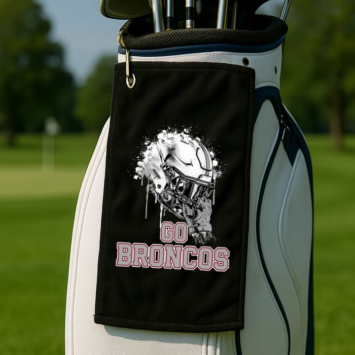 Palm Beach Central Broncos Rising Helmet Go Golf Towel