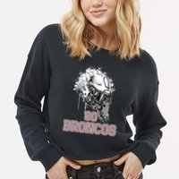 Palm Beach Central Broncos Rising Helmet Go Cropped Pullover Crew