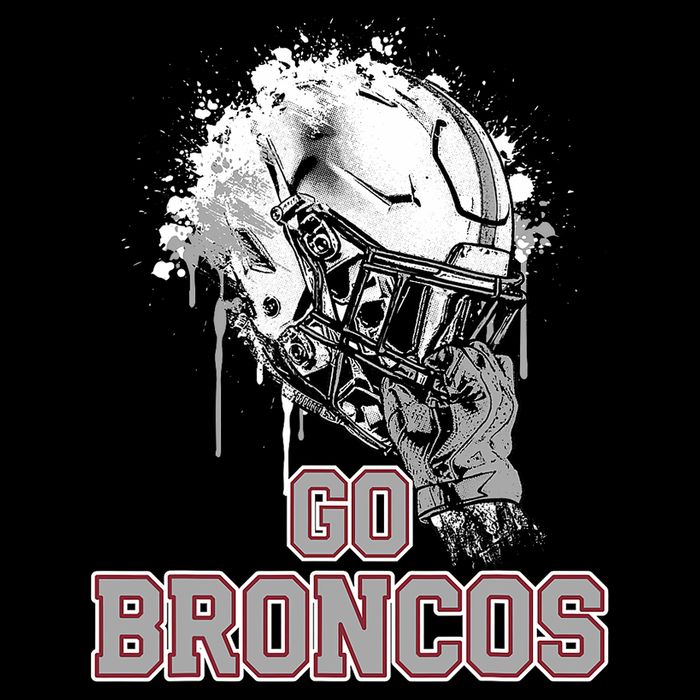 Palm Beach Central Broncos Rising Helmet Go Cropped Pullover Crew