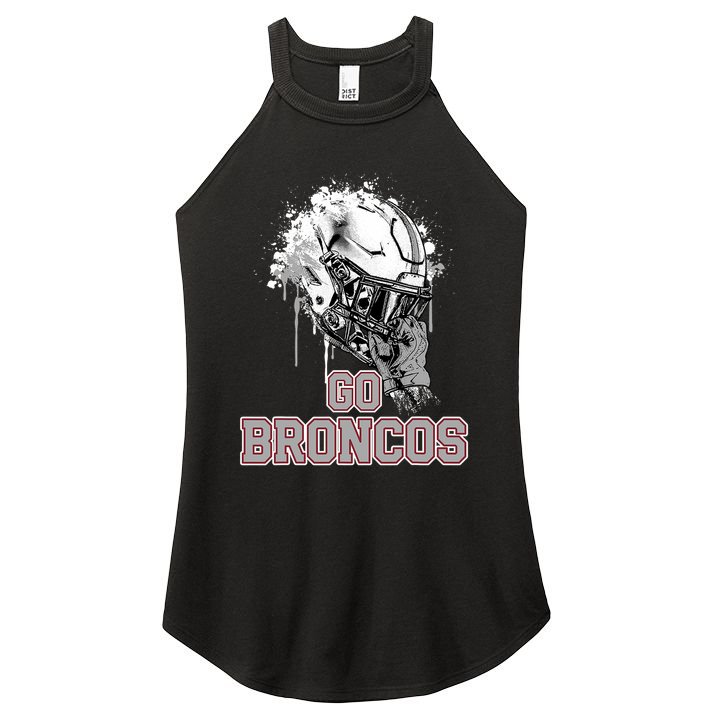 Palm Beach Central Broncos Rising Helmet Go Women's Perfect Tri Rocker Tank