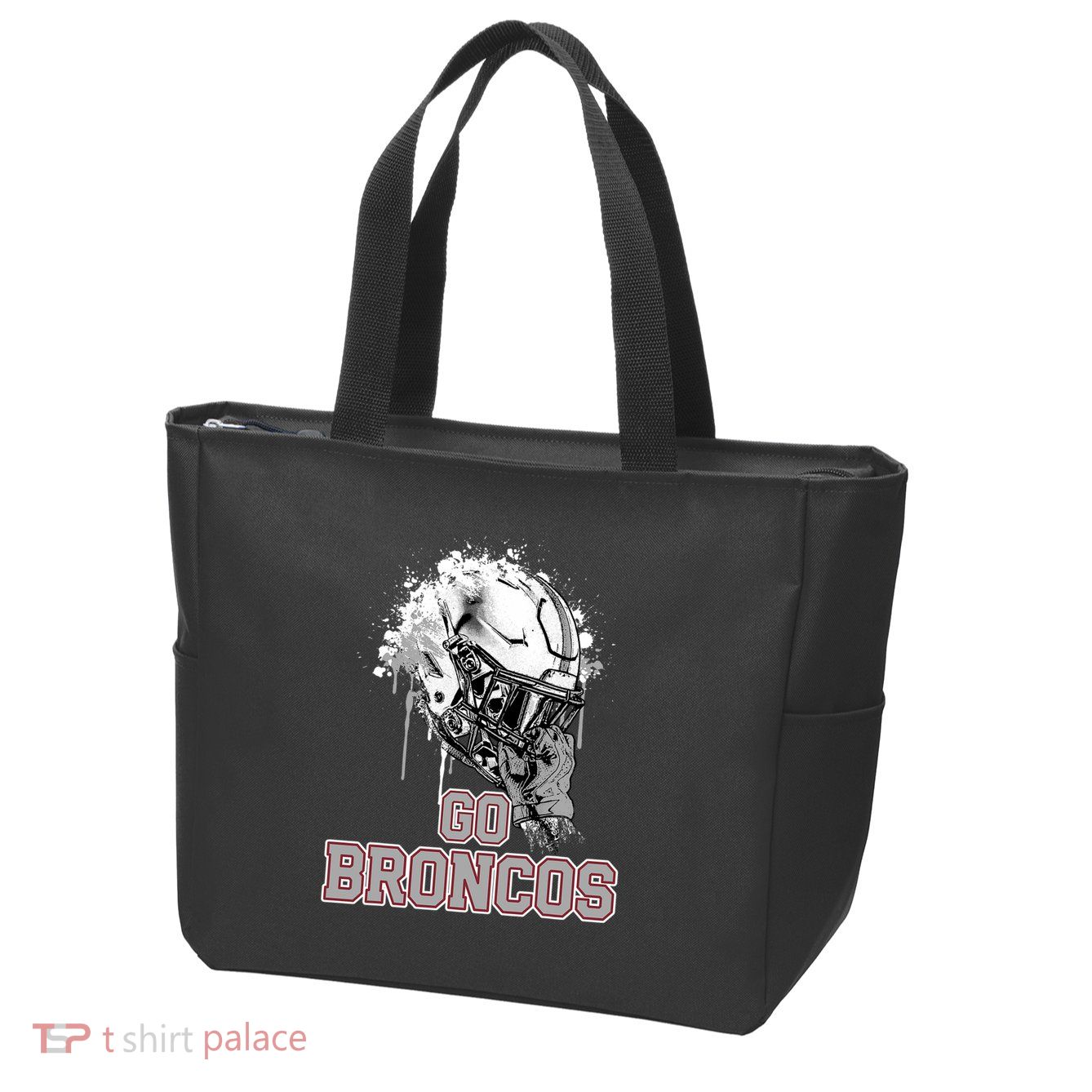 Palm Beach Central Broncos Rising Helmet Go Zip Tote Bag