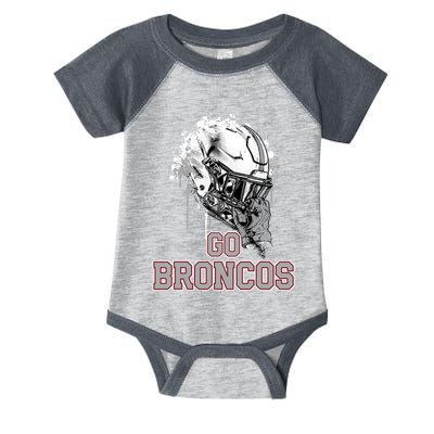 Palm Beach Central Broncos Rising Helmet Go Infant Baby Jersey Bodysuit