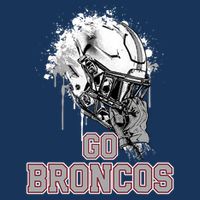 Palm Beach Central Broncos Rising Helmet Go Infant Baby Jersey Bodysuit
