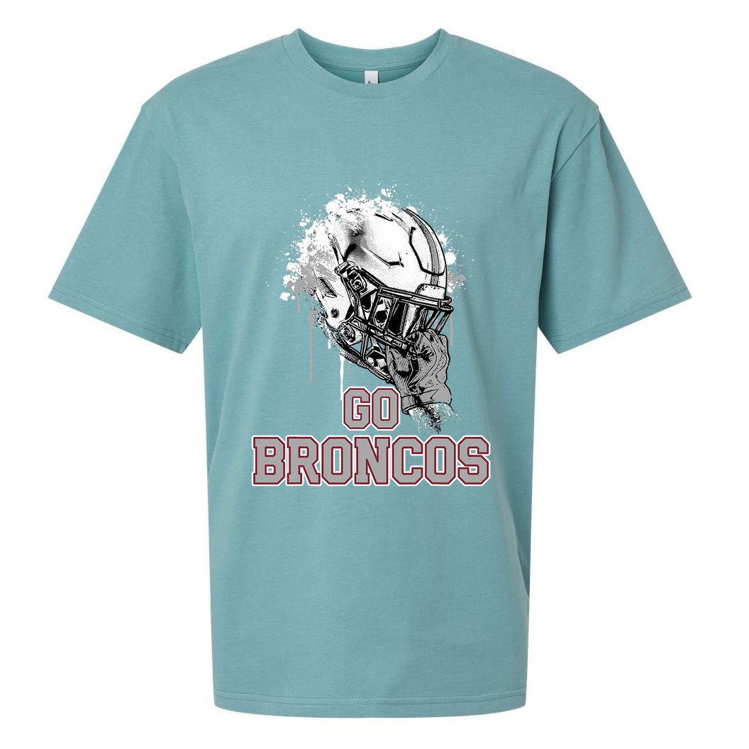 Palm Beach Central Broncos Rising Helmet Go Sueded Cloud Jersey T-Shirt