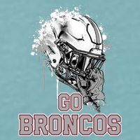 Palm Beach Central Broncos Rising Helmet Go Sueded Cloud Jersey T-Shirt
