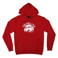 Philadelphia Baseball City Skyline Vintage Hoodie